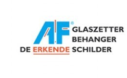 De erkende glaszetter-behanger-schilder